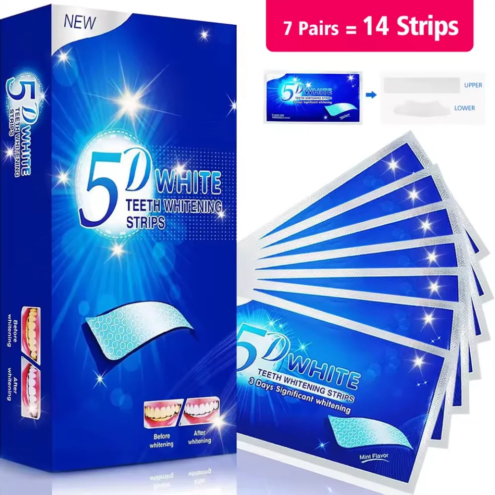 Whitening Strip 3D - Zahnaufhellungsstreifen White Tooth Dental Kit Mundhygiene
