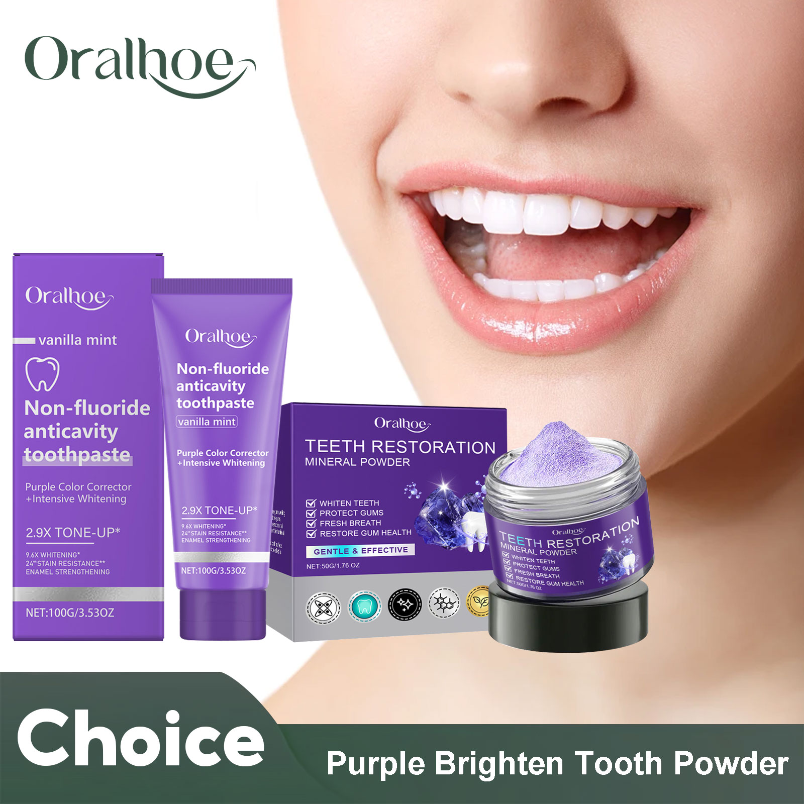 Teeth Whitening Co - Teeth Restoration Mineral Powder Teeth Whitening