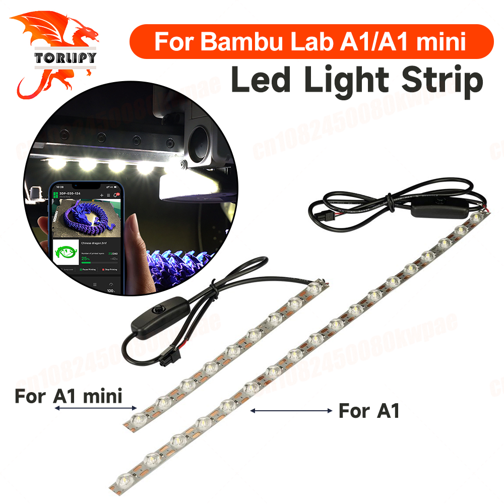 Whitening Strip 3D - Upgrade LED-Lichtleiste für Bambu Lab A1/A1mini