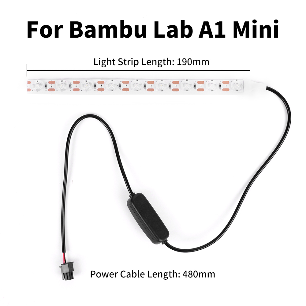 Whitening Strip 3D - Verbesserte LED-Lichtleiste für Bambu Lab A1