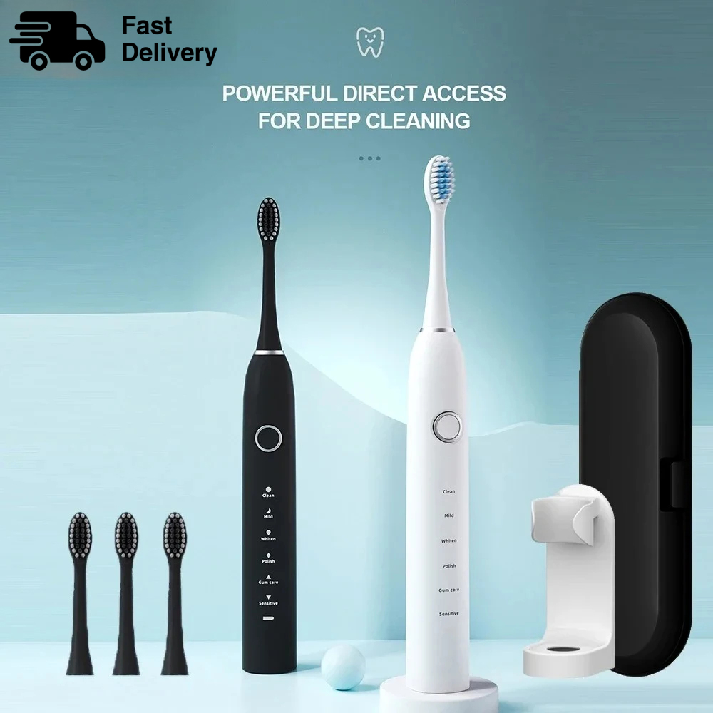 Teeth Whitening Session - KLXKLX Sonic Elektrische Zahnbürste IPX7 Wiederaufladbare