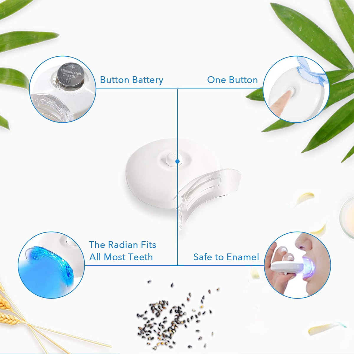 Zahnaufhellungs-Set – 5 x LED- – Teeth Whitening Session Bewertung und Preis