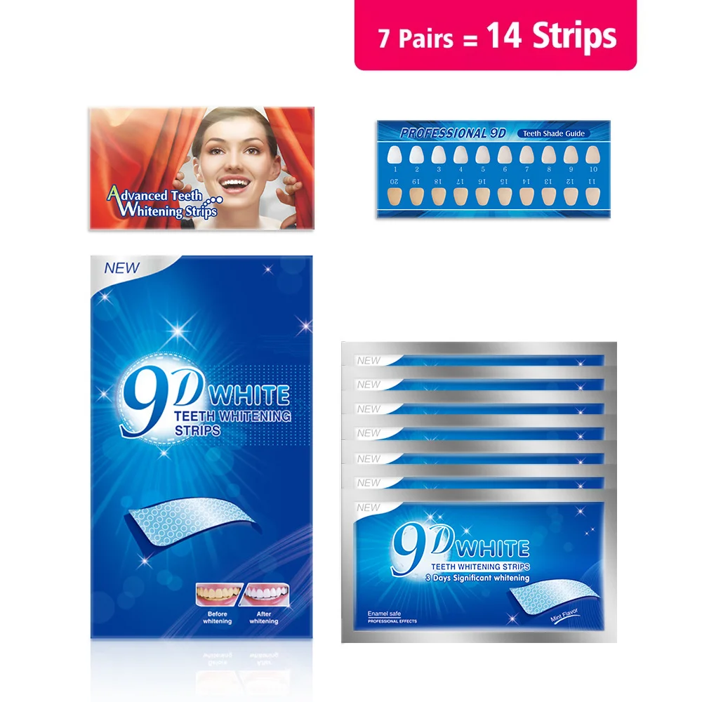 3D 5D 9D Professionelle Zahnau – Whitening Strip 3D Bewertung und Preis