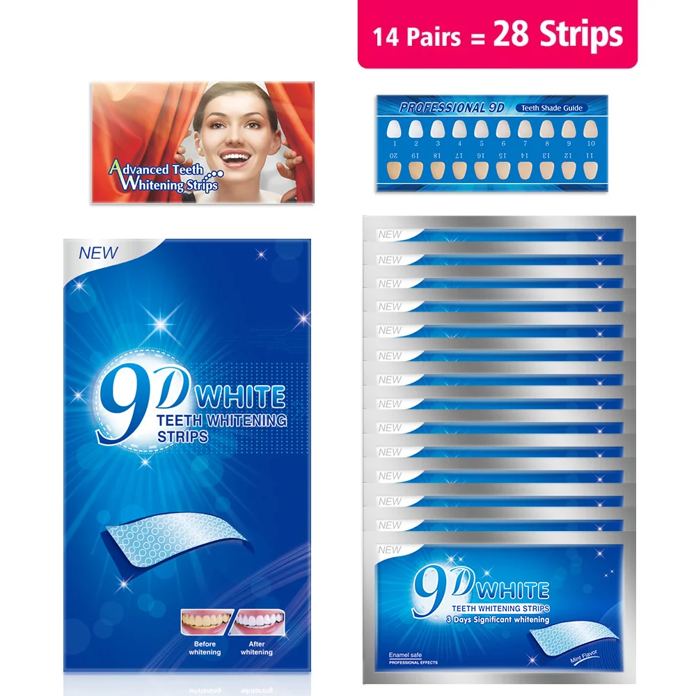 3D 5D 9D Professionelle Zahnau – Whitening Strip 3D Bewertung und Preis