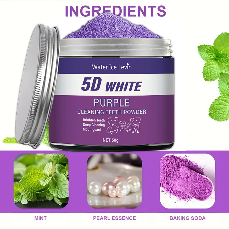 Lila Zahnaufhellungspulver, 50 – Teeth Whitening Co Bewertung und Preis
