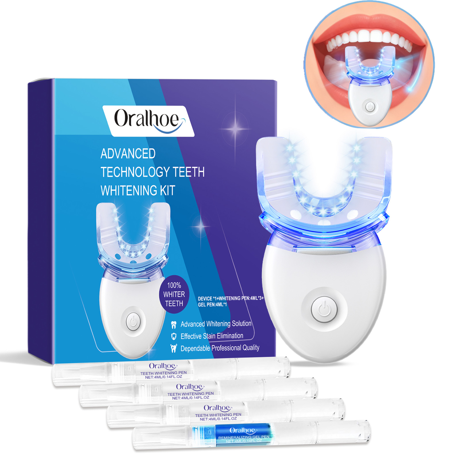 Professionelles LED-Lichtset z – Teeth Whitening Session Bewertung und Preis